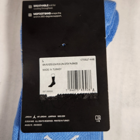 NWT Men's Jordan Flight Crew Socks - Picture 3 of 6